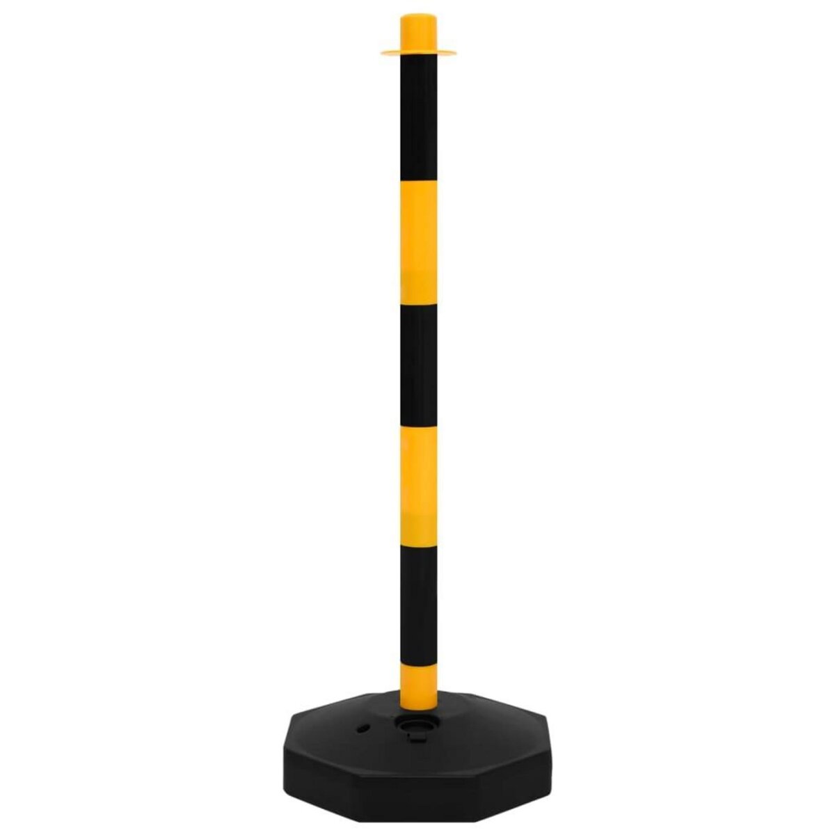 VIDAXL Ensemble de poteaux a chaîne avec chaîne en plastique 10 m