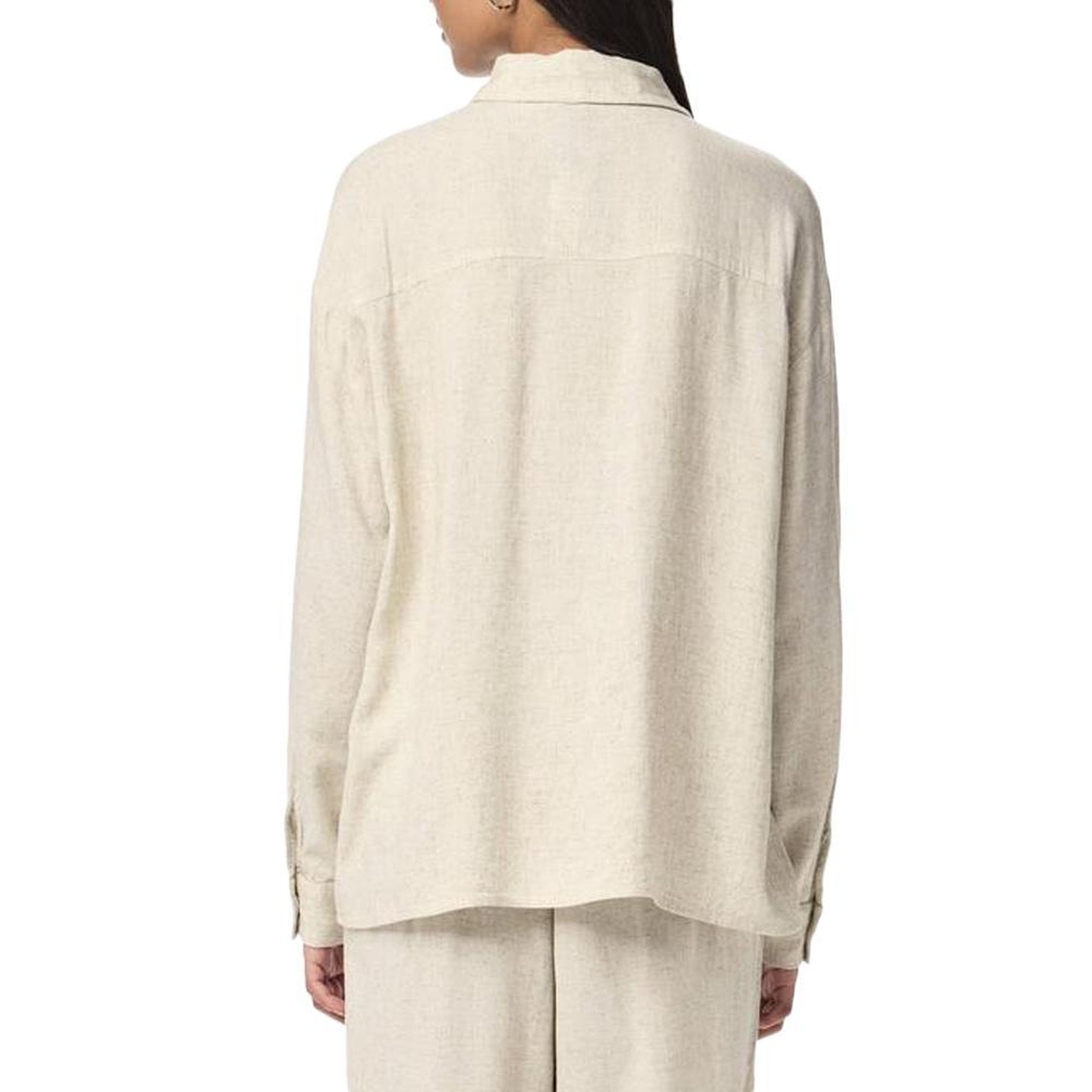Voir la diapositive 2 : Pieces Chemise Beige Femme Pieces Pia