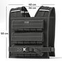 Voir la diapositive 3 : HOMCOM Gilet lesté 20 Kg ajustable - veste de poids réglable - bande réfléchissante - noir