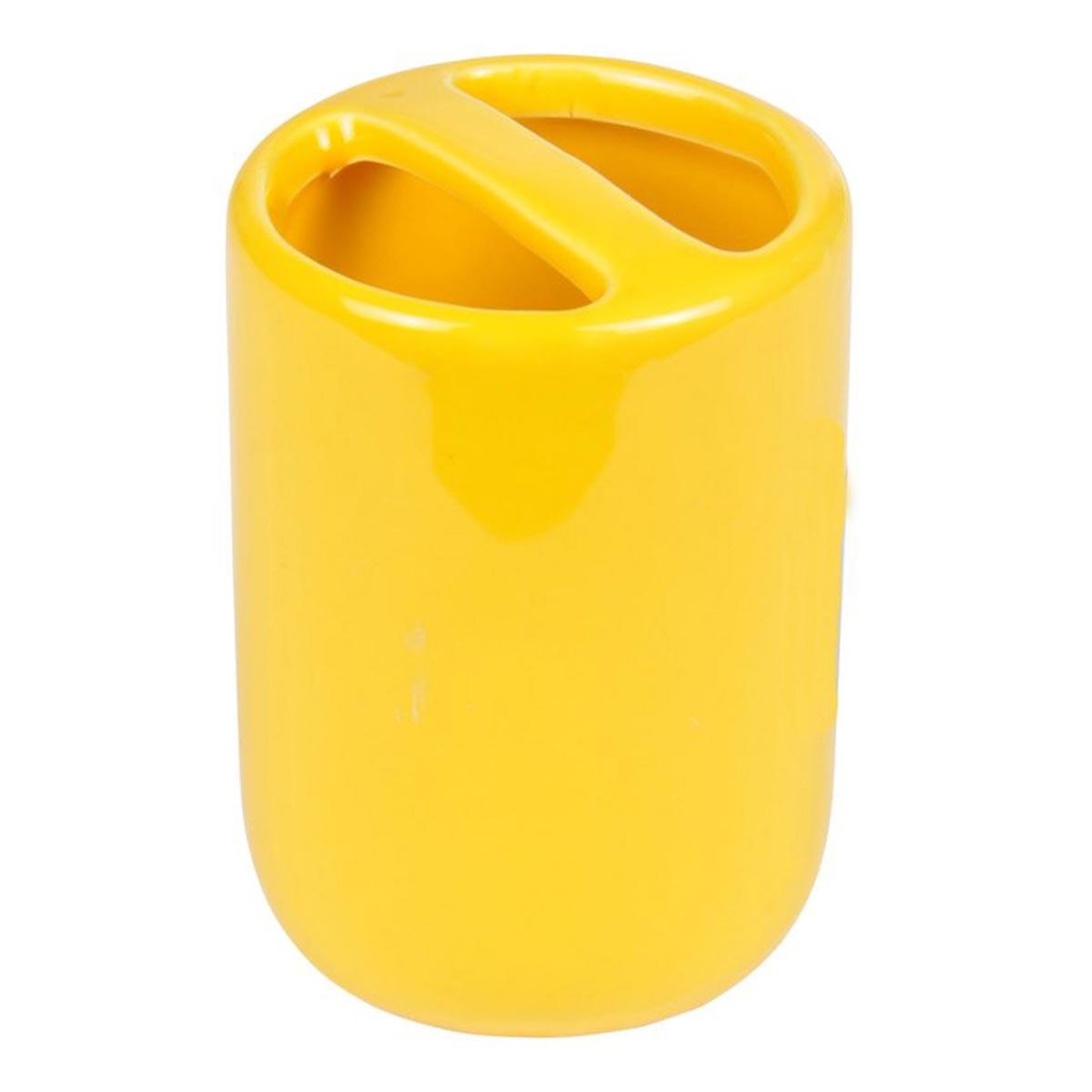 Douceur d'Intérieur Gobelet Porte Brosse à Dents  Daynight  10cm Jaune