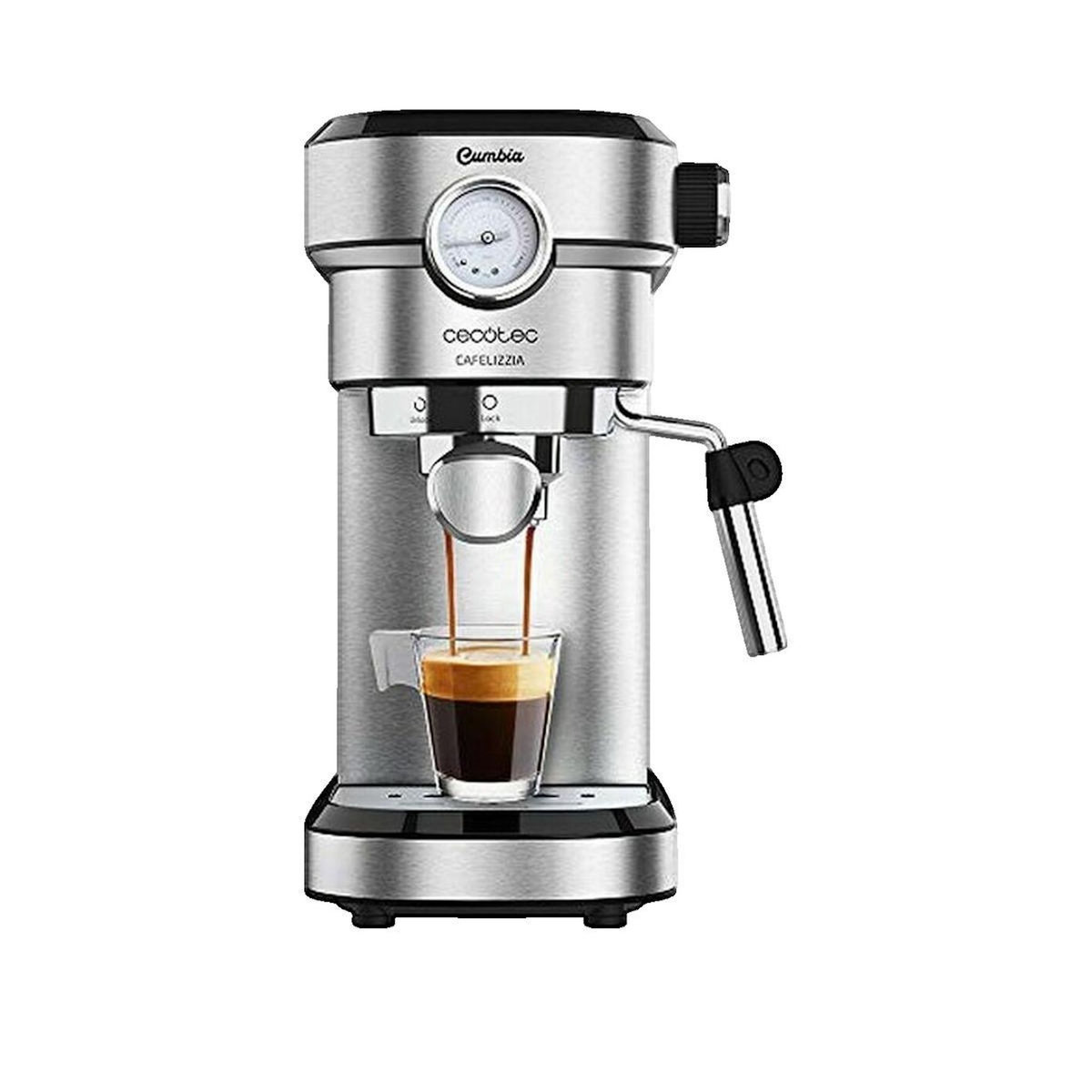 CECOTEC Machine à café semi-automatique Cecotec 1350W acier inoxydable