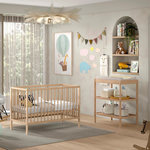 Paris Prix Pack - Lit Bébé & Table à Langer  Dino  60x120cm Naturel