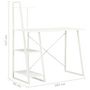 Voir la diapositive 6 : VIDAXL Bureau avec etagere Blanc 102x50x117 cm
