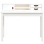 Voir la diapositive 5 : VIDAXL Bureau Blanc 110x50x93 cm Bois massif de pin
