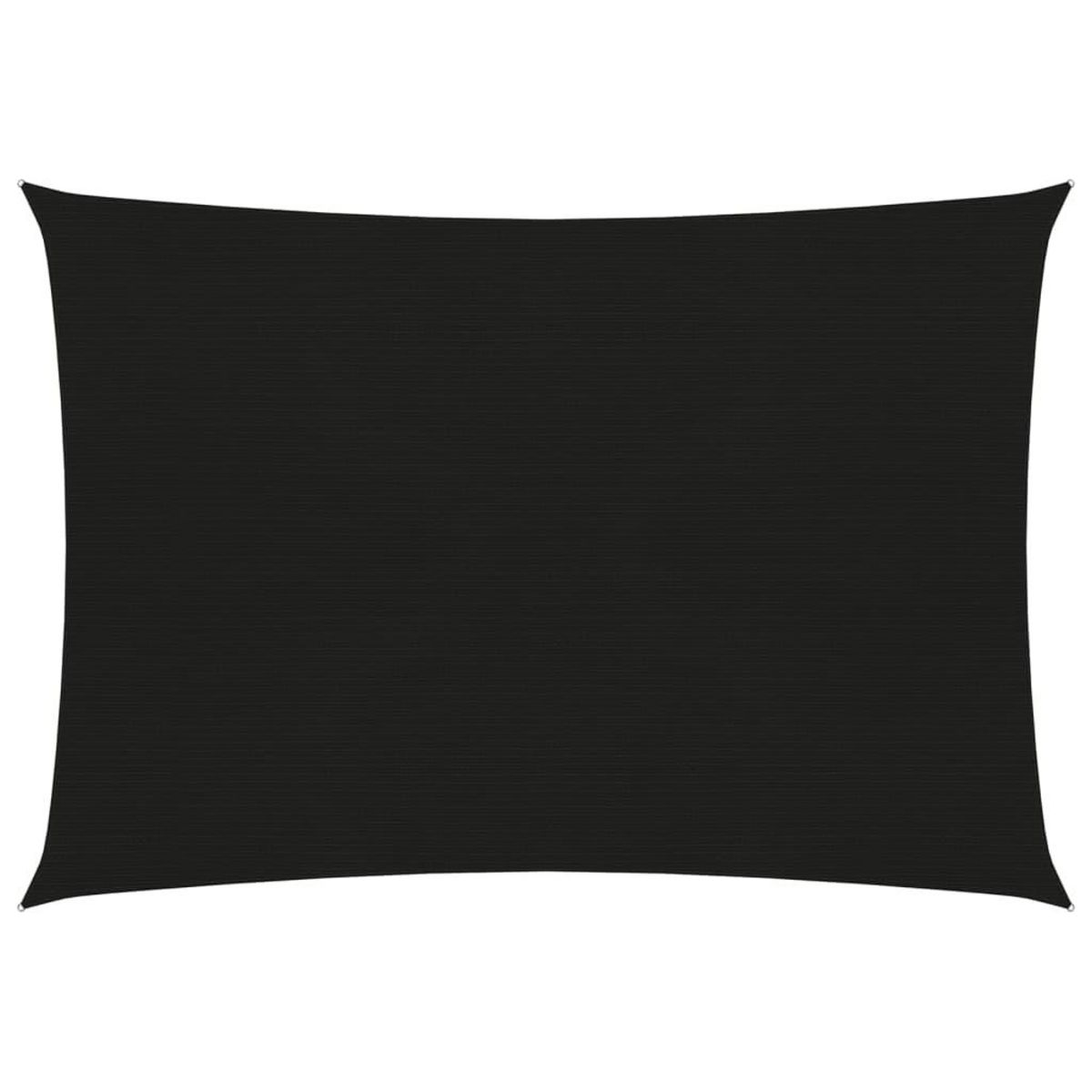 VIDAXL Voile d'ombrage 160 g/m^2 Noir 2,5x3,5 m PEHD