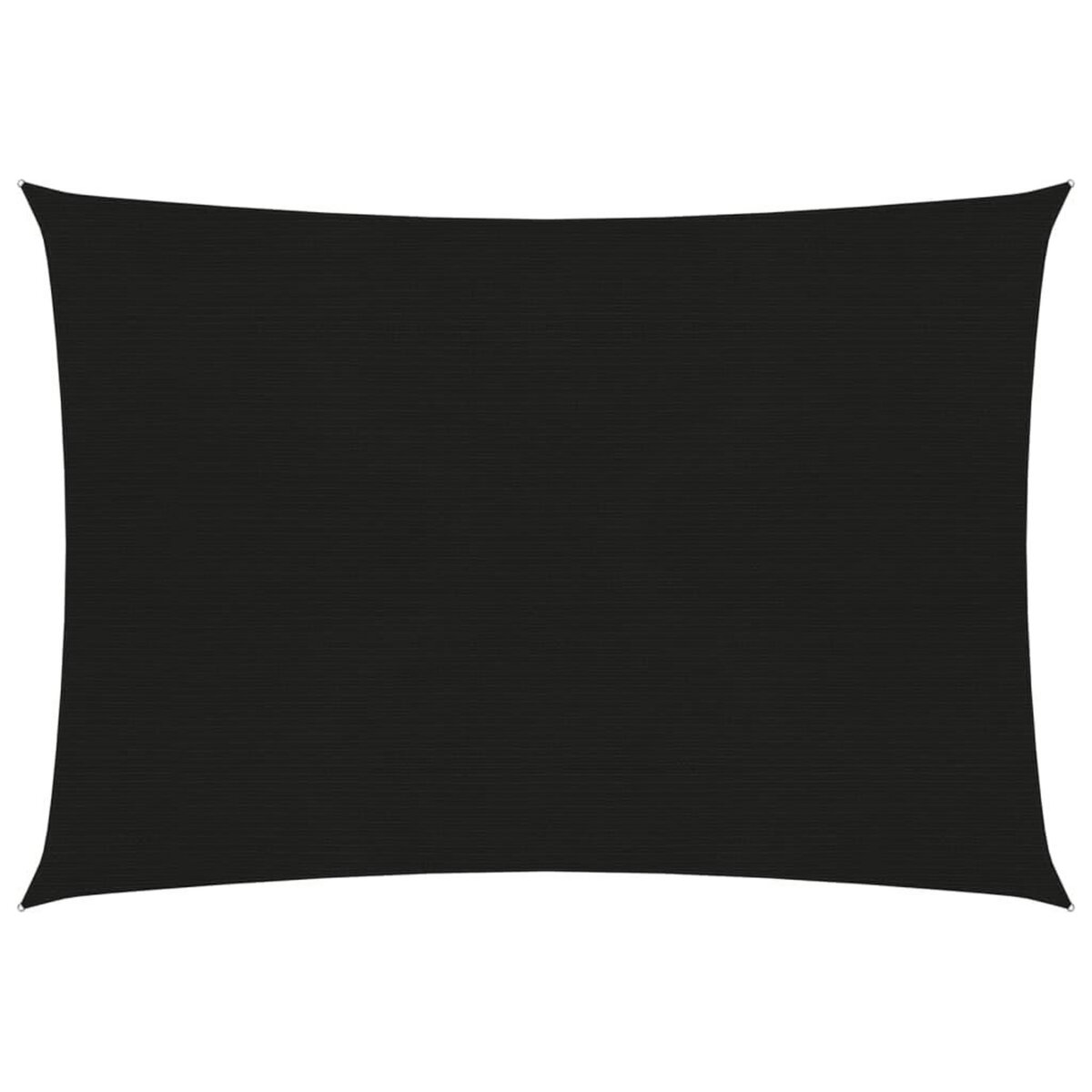 VIDAXL Voile d'ombrage 160 g/m^2 Noir 2,5x3,5 m PEHD