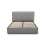 Voir la diapositive 5 : BEST MOBILIER Goyave - lit coffre - 160x200 - en tissu - sommier inclus