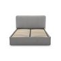 Voir la diapositive 5 : BEST MOBILIER Goyave - lit coffre - 160x200 - en tissu - sommier inclus