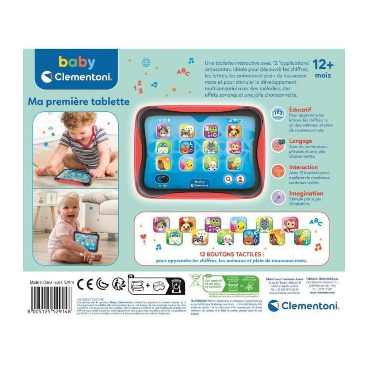 CLEMENTONI Ma premiere tablette parlant CLEMENTONI