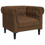 Voir la diapositive 2 : VIDAXL Fauteuil Chesterfield marron tissu
