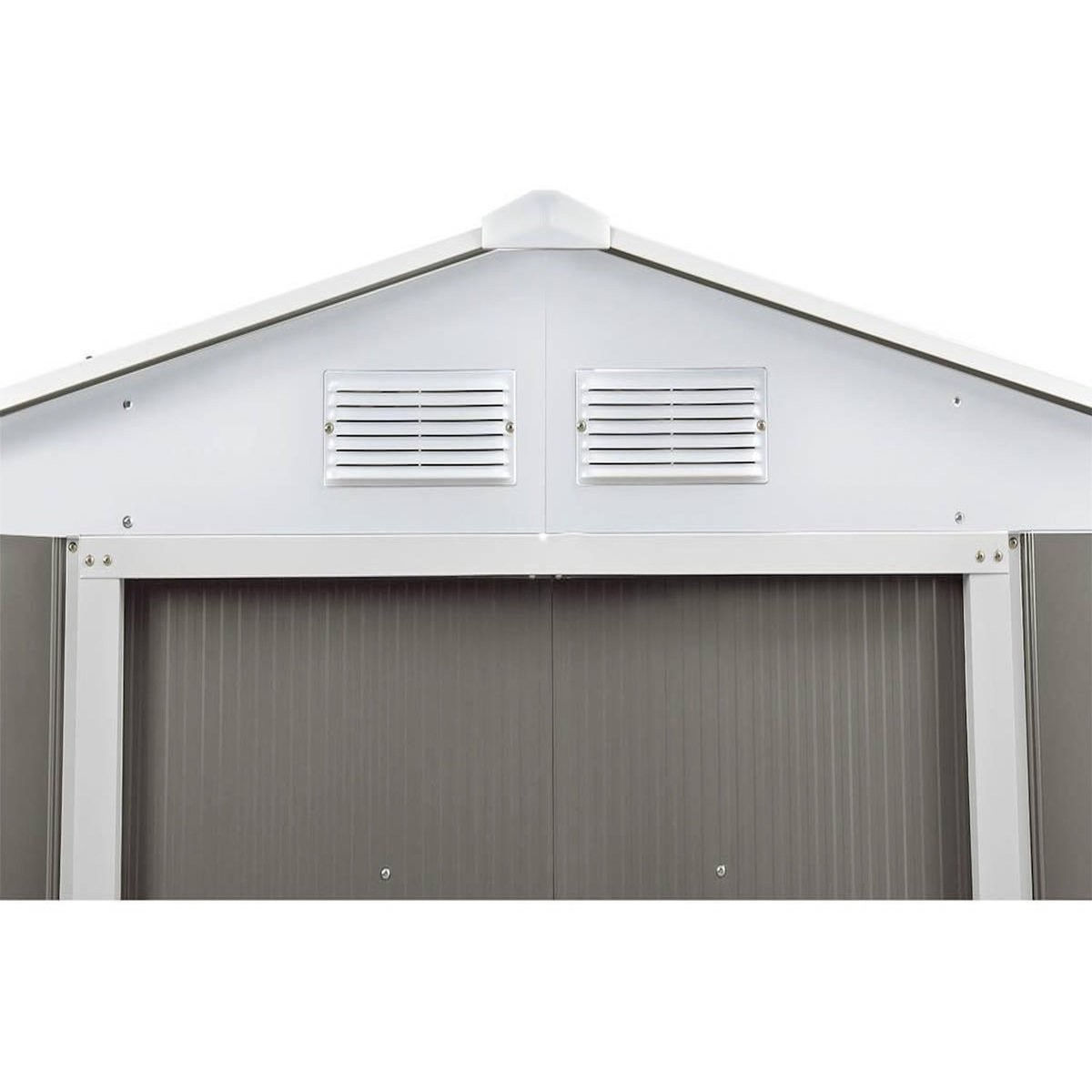 Habitat et Jardin Abri de jardin métal  Dallas  - 15,16 m² - Taupe