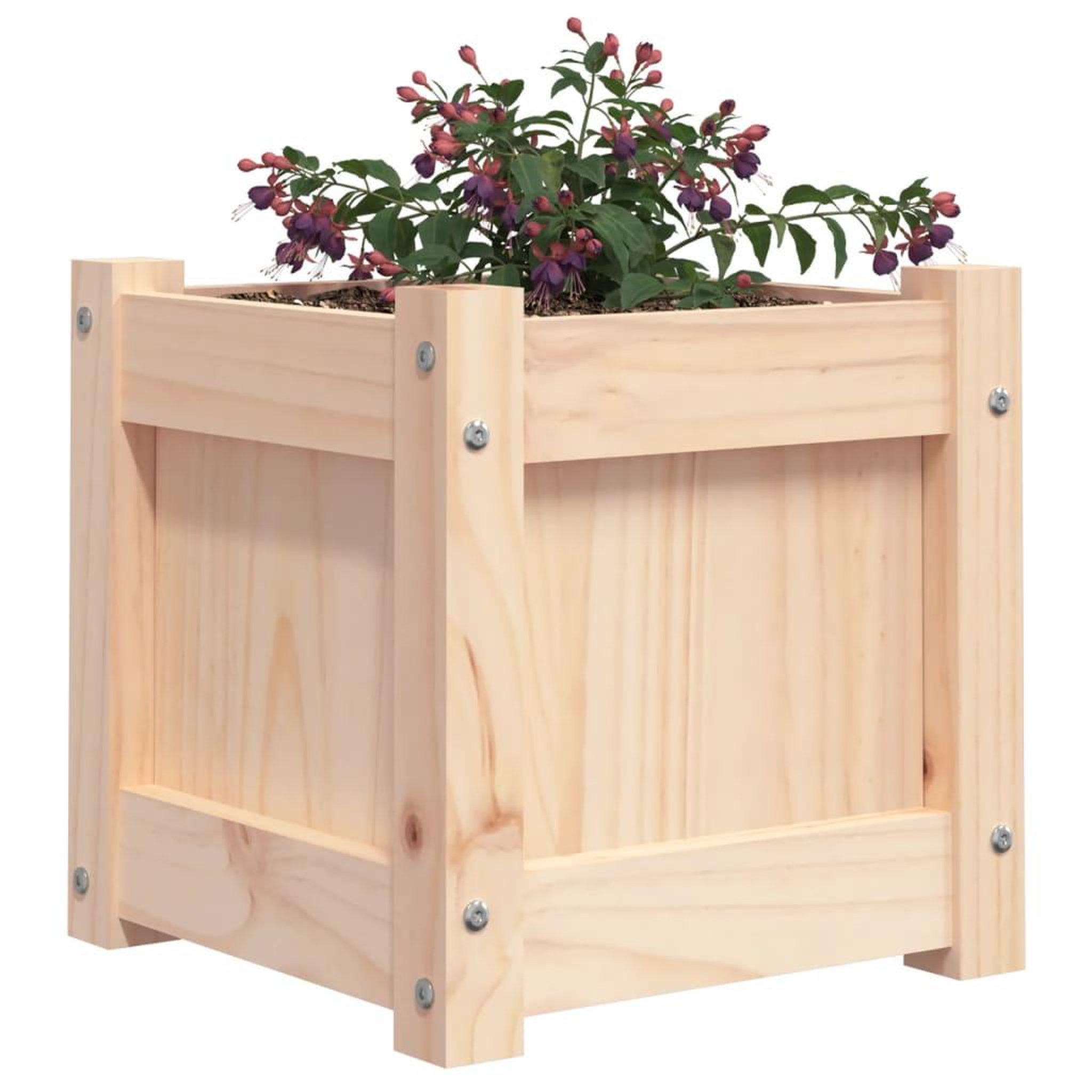 Voir la diapositive 4 : VIDAXL Jardinieres 2 pcs bois de pin massif