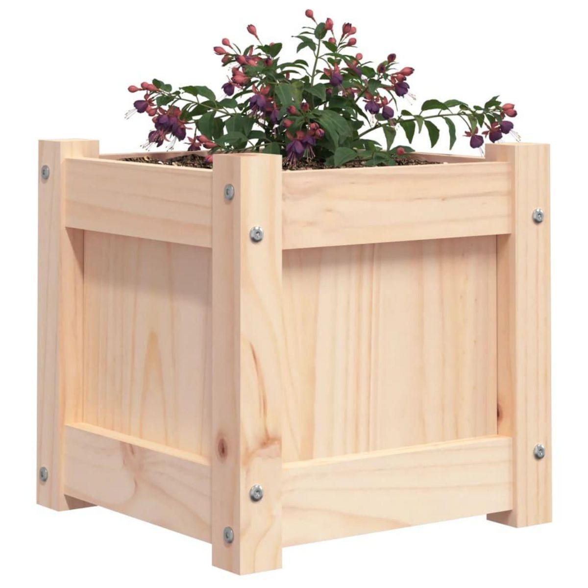 VIDAXL Jardinieres 2 pcs bois de pin massif