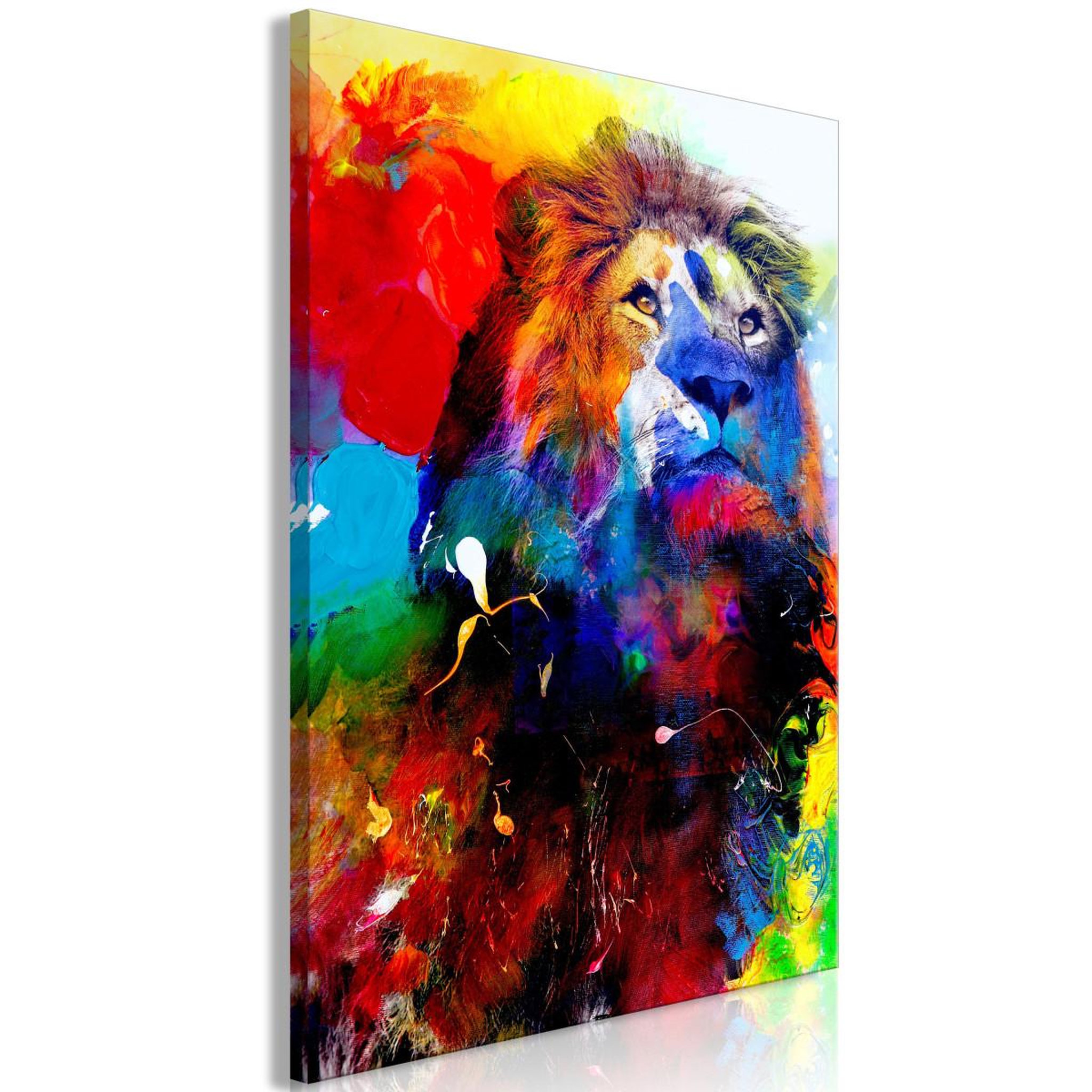 Voir la diapositive 1 : Paris Prix Tableau imprimé  lion & watercolours