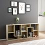Voir la diapositive 3 : VIDAXL Bibliotheque Chene sonoma 67x24x161 cm Bois d'ingenierie