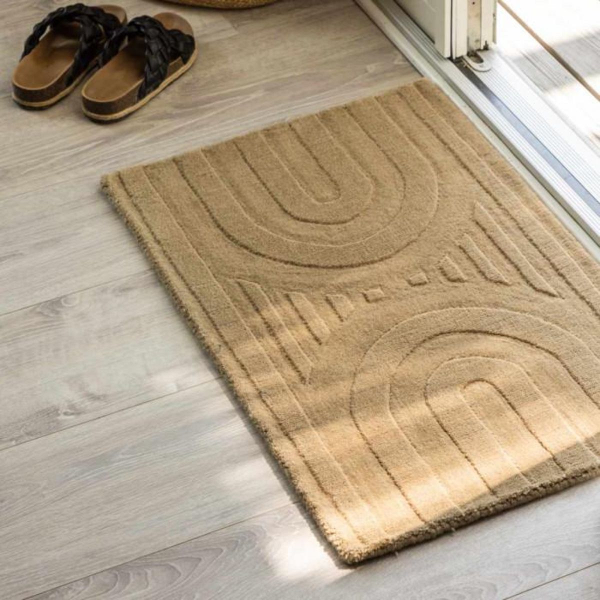 Paris Prix Tapis Déco  Nora  50x80cm Beige