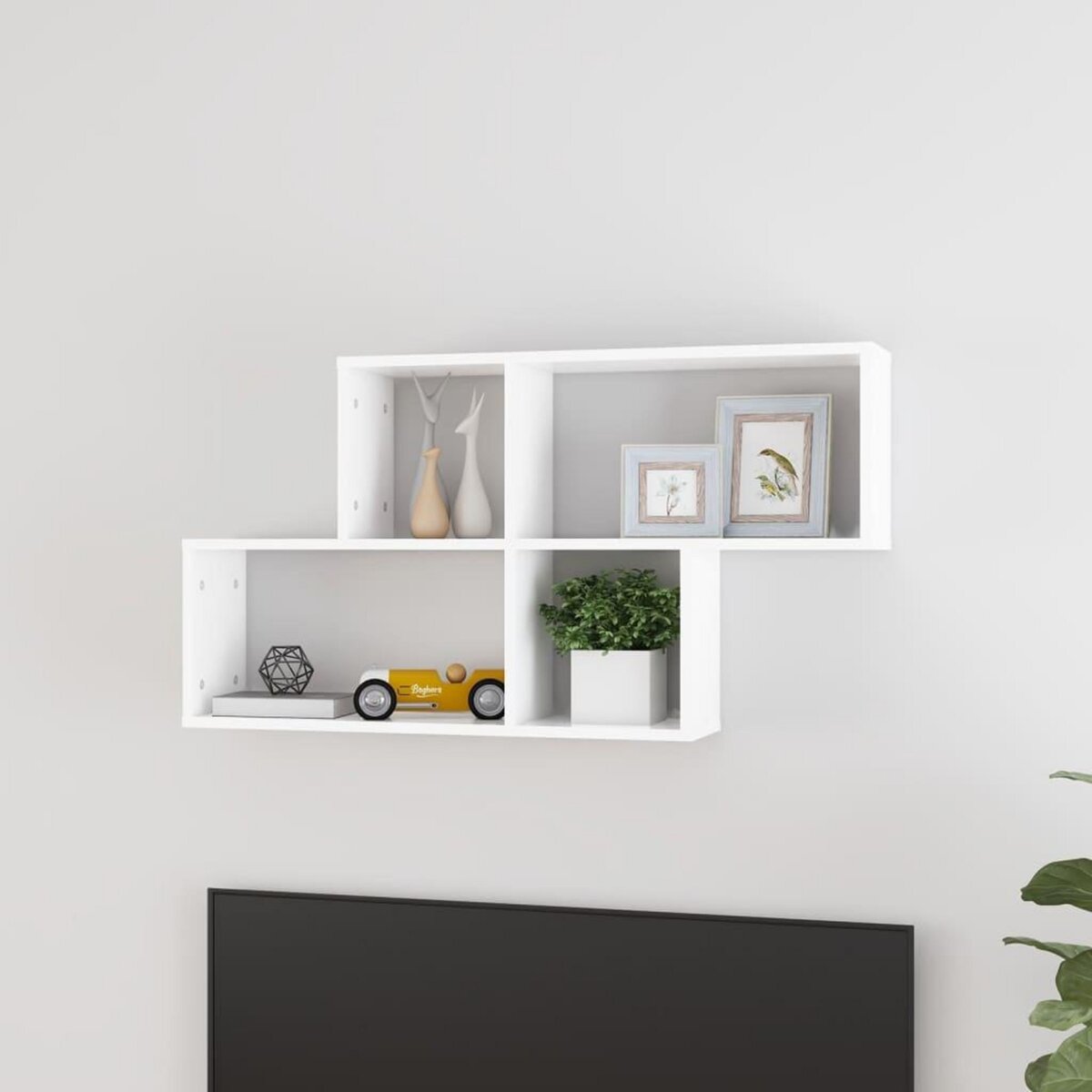 VIDAXL Etagere murale Blanc 100x18x53 cm Bois d'ingenierie
