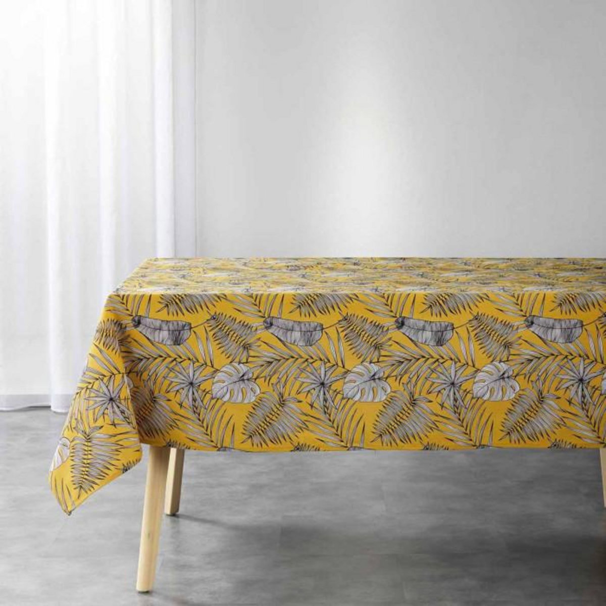 Paris Prix Nappe Rectangulaire  Puebla  140x240cm Moutarde