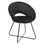 Voir la diapositive 6 : Paris Prix Fauteuil Design Velours Côtelé  Giulia  84cm Noir