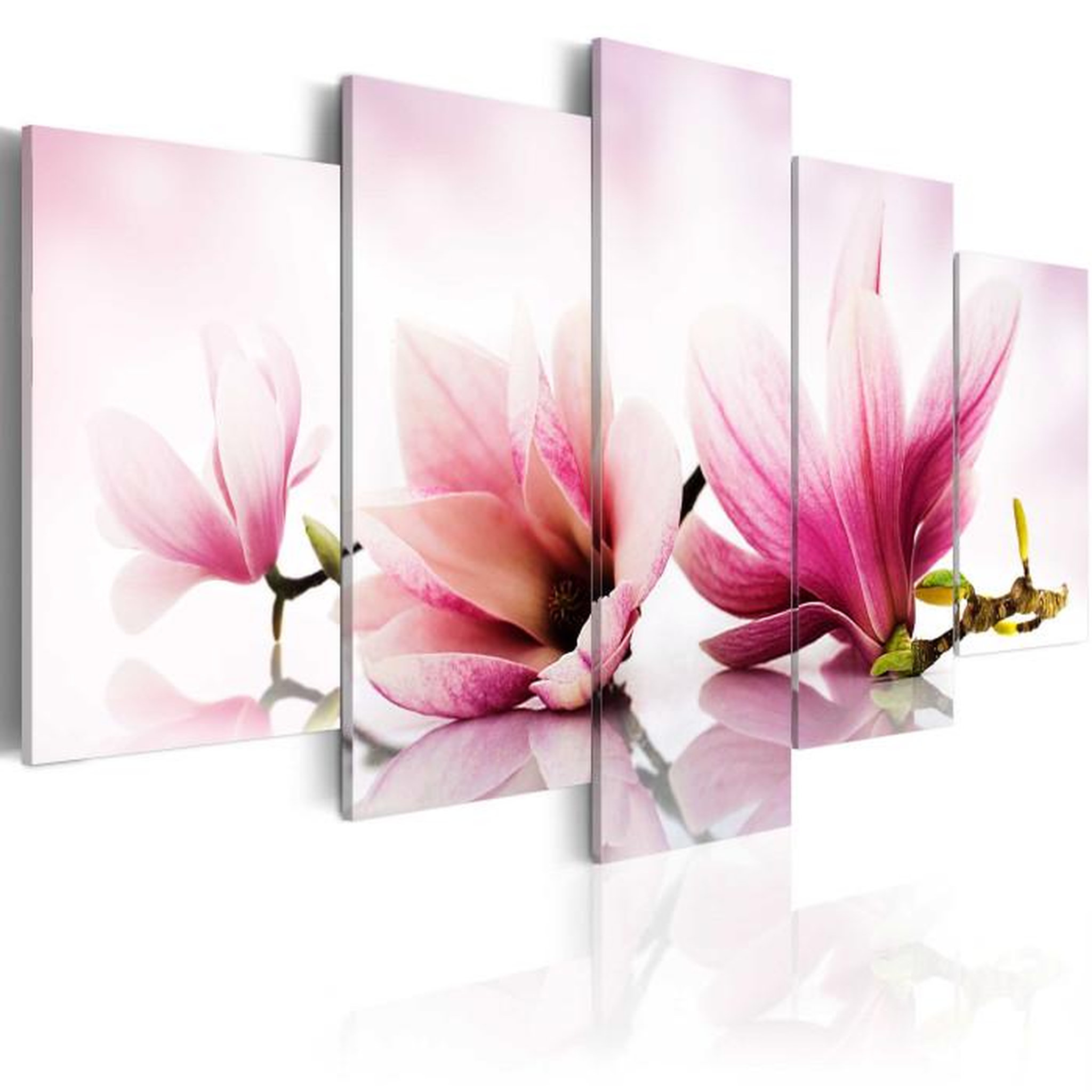 Paris Prix Tableau Imprimé  Magniolias : Fleurs Roses. Coloris disponibles : Multicolore