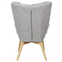 Voir la diapositive 3 : The Home Deco Factory Fauteuil de salon scandi Helsinki