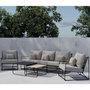 Voir la diapositive 3 : Paris Prix Salon de Jardin 5 Places  Palazzo  209cm Beige & Noir