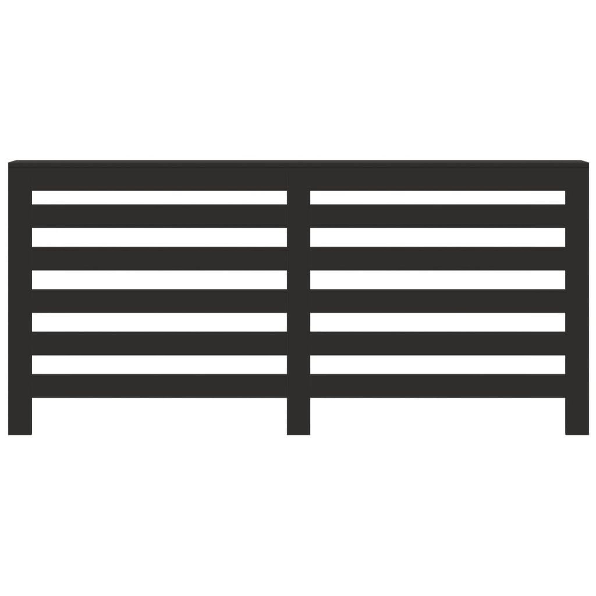 Voir la diapositive 3 : VIDAXL Cache-radiateur noir 175x20x82 cm bois d'ingenierie