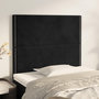 Voir la diapositive 1 : VIDAXL Tetes de lit 2 pcs Noir 100x5x78/88 cm Velours