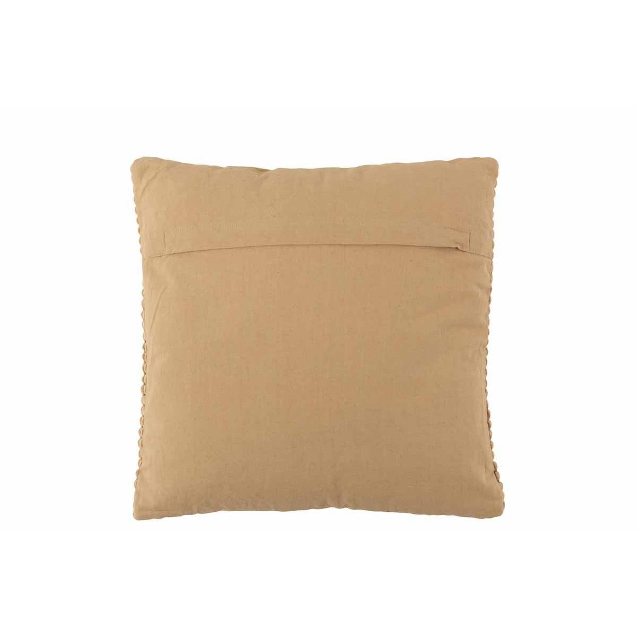 Voir la diapositive 2 : J-LINE Coussin déco  ligne  45x45cm beige