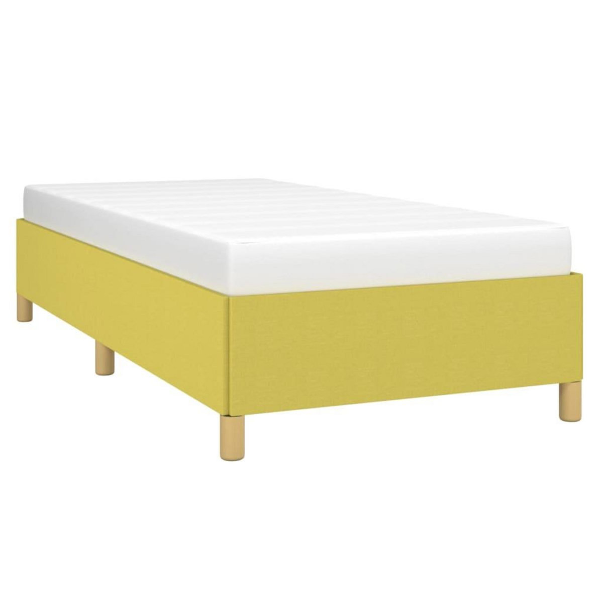 VIDAXL Cadre de lit sans matelas vert 90x190 cm tissu
