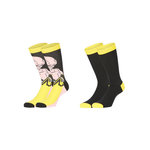 FREEGUN Lot de 2 paires de chaussettes Dragon Ball Z Homme. Coloris disponibles : Noir