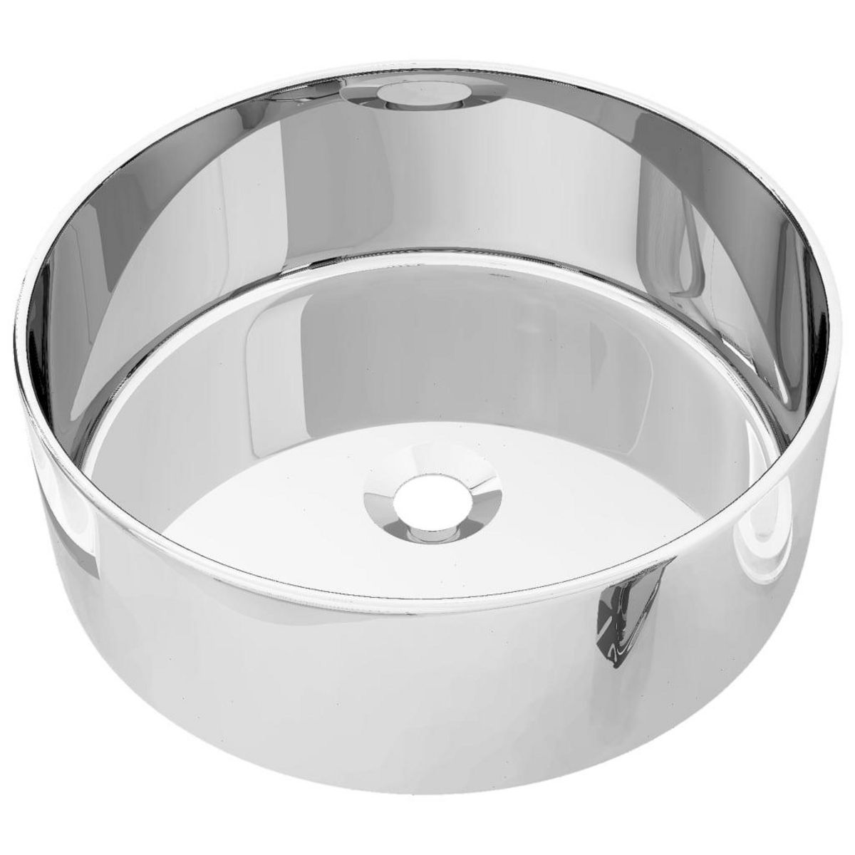 VIDAXL Lavabo 40 x 15 cm Ceramique Argente