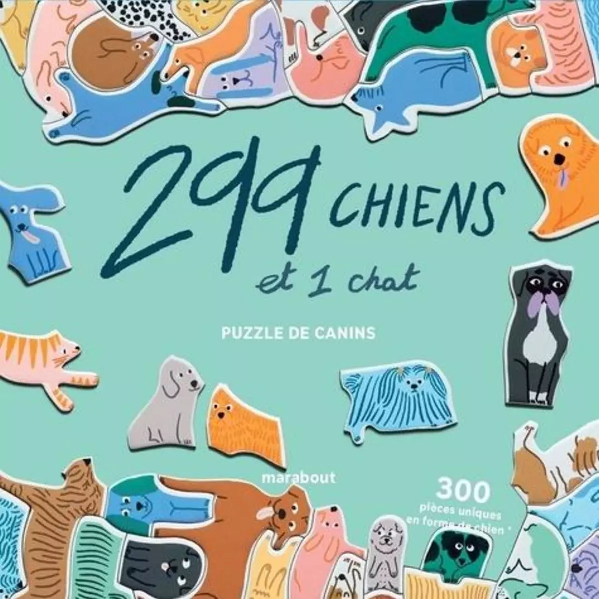  299 CHIENS ET 1 CHAT. PUZZLE DE CANINS, Maupetit Léa