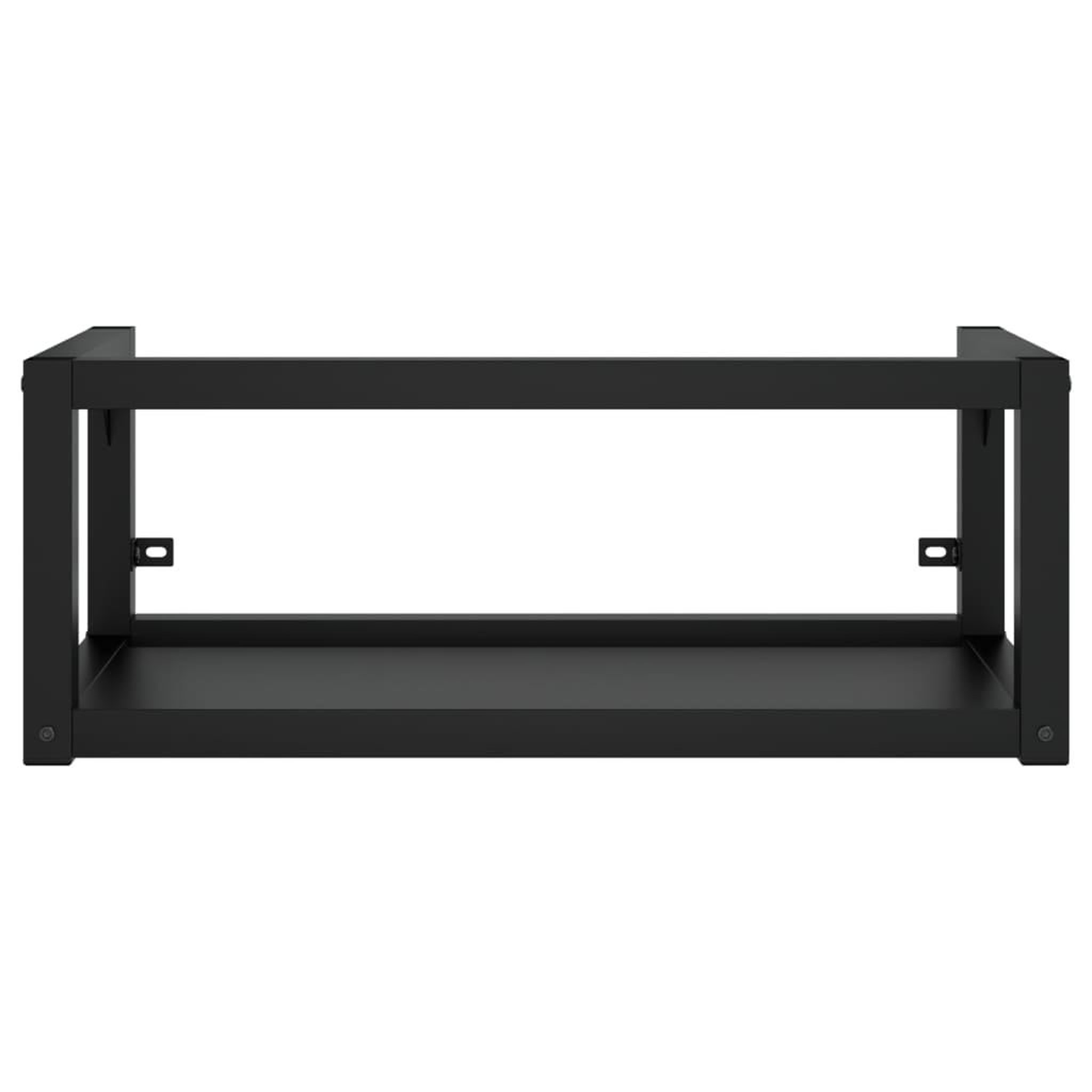 Voir la diapositive 3 : VIDAXL Cadre de lavabo de salle de bain mural Noir 79x38x31 cm Fer
