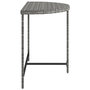 Voir la diapositive 5 : VIDAXL Table de jardin Gris 100x50x75 cm Resine tressee