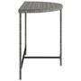 Voir la diapositive 5 : VIDAXL Table de jardin Gris 100x50x75 cm Resine tressee