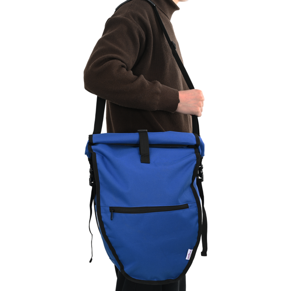 VIDAXL Sac à vélo pour porte bagages 25 L Bleu 32.5x17x57 cm