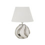 Voir la diapositive 1 : Paris Prix Lampe à Poser en Céramique  Shiney  42cm Blanc & Argent