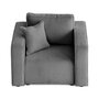 Voir la diapositive 6 : BEST MOBILIER Topaze - fauteuil en velours côtelé plat