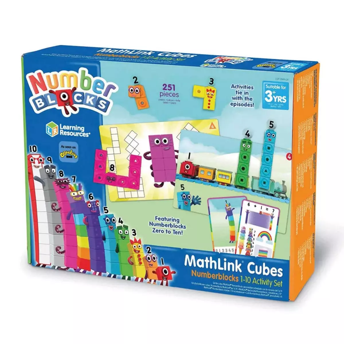  Kit d'activités avec cubes MathLink Numberblocks de 1 à 10
