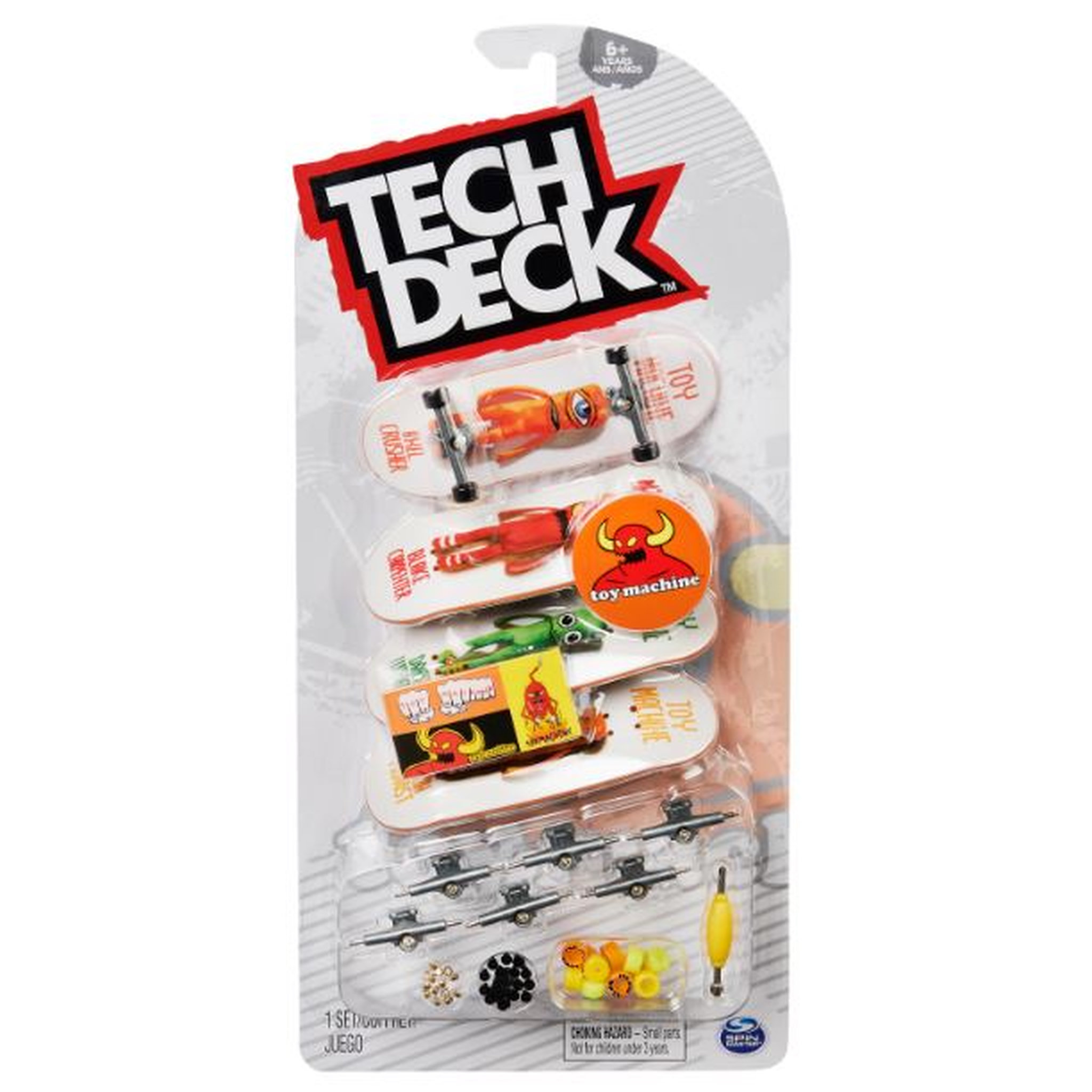 Voir la diapositive 1 : SPIN MASTER Finger Skate - Tech Deck - Paquet de 4 patins à doigts Toy Machine