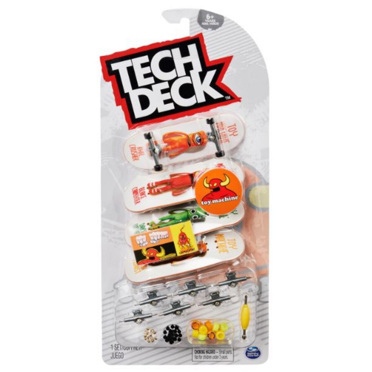 SPIN MASTER Finger Skate - Tech Deck - Paquet de 4 patins à doigts Toy  Machine pas cher 