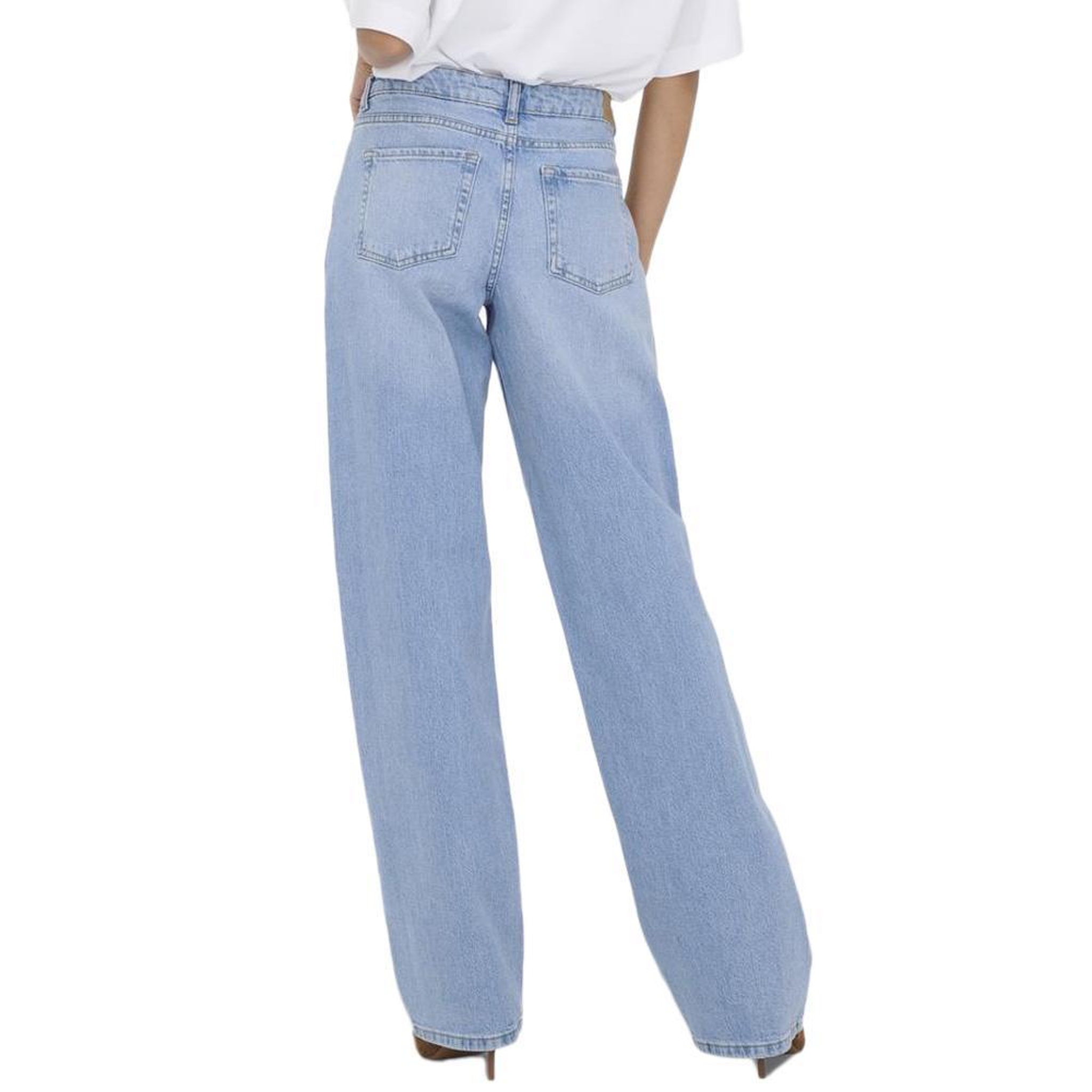 Voir la diapositive 2 : JACQUELINE DE YONG Jean droit taille basse bleu clair femme jdy katie 1006