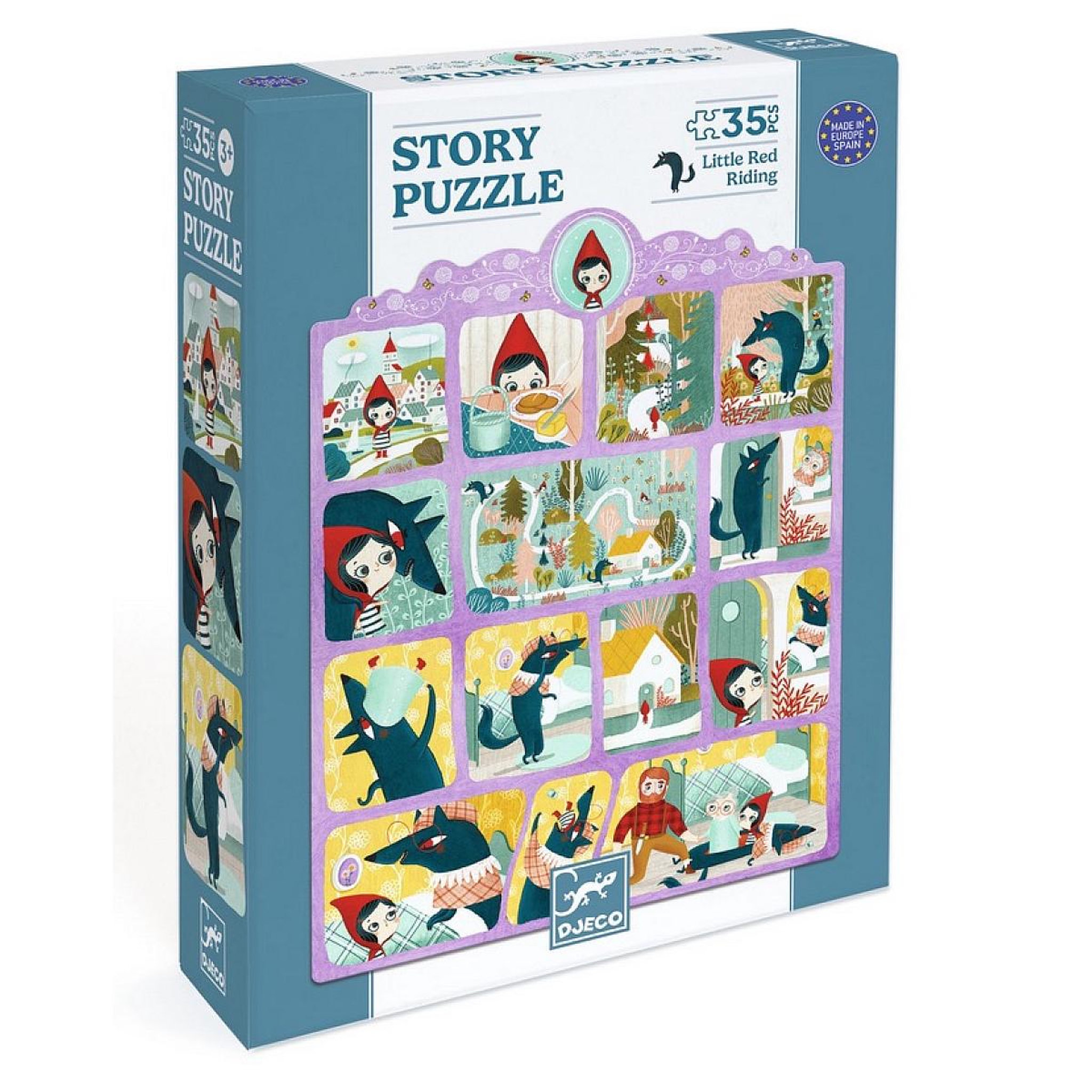 Djeco STORY PUZZLES - Le Petit Chaperon rouge - 35 pcs - FSC MIX