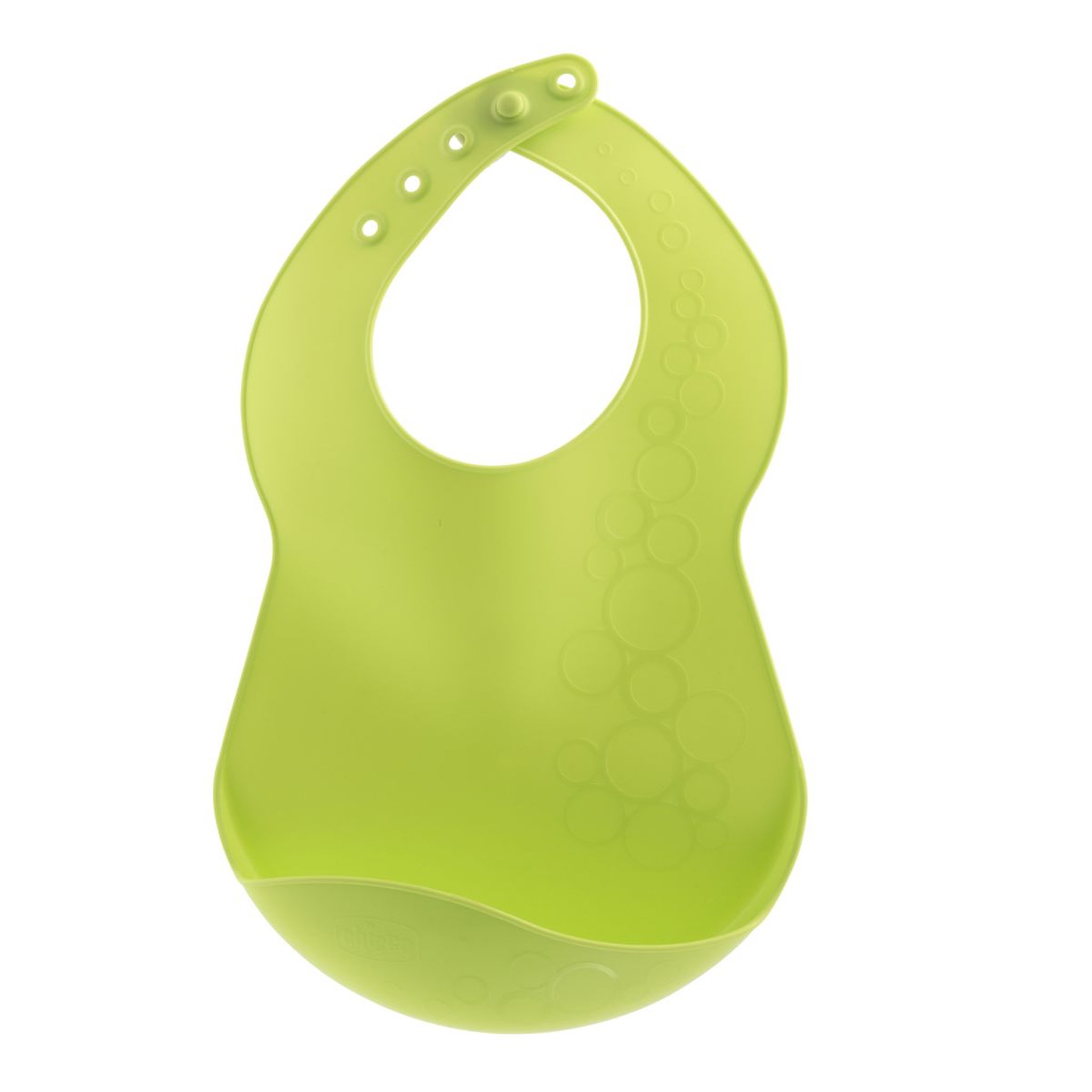 Voir la diapositive 2 : CHICCO Bavoir souple apprentissage x1 Vert 6M+