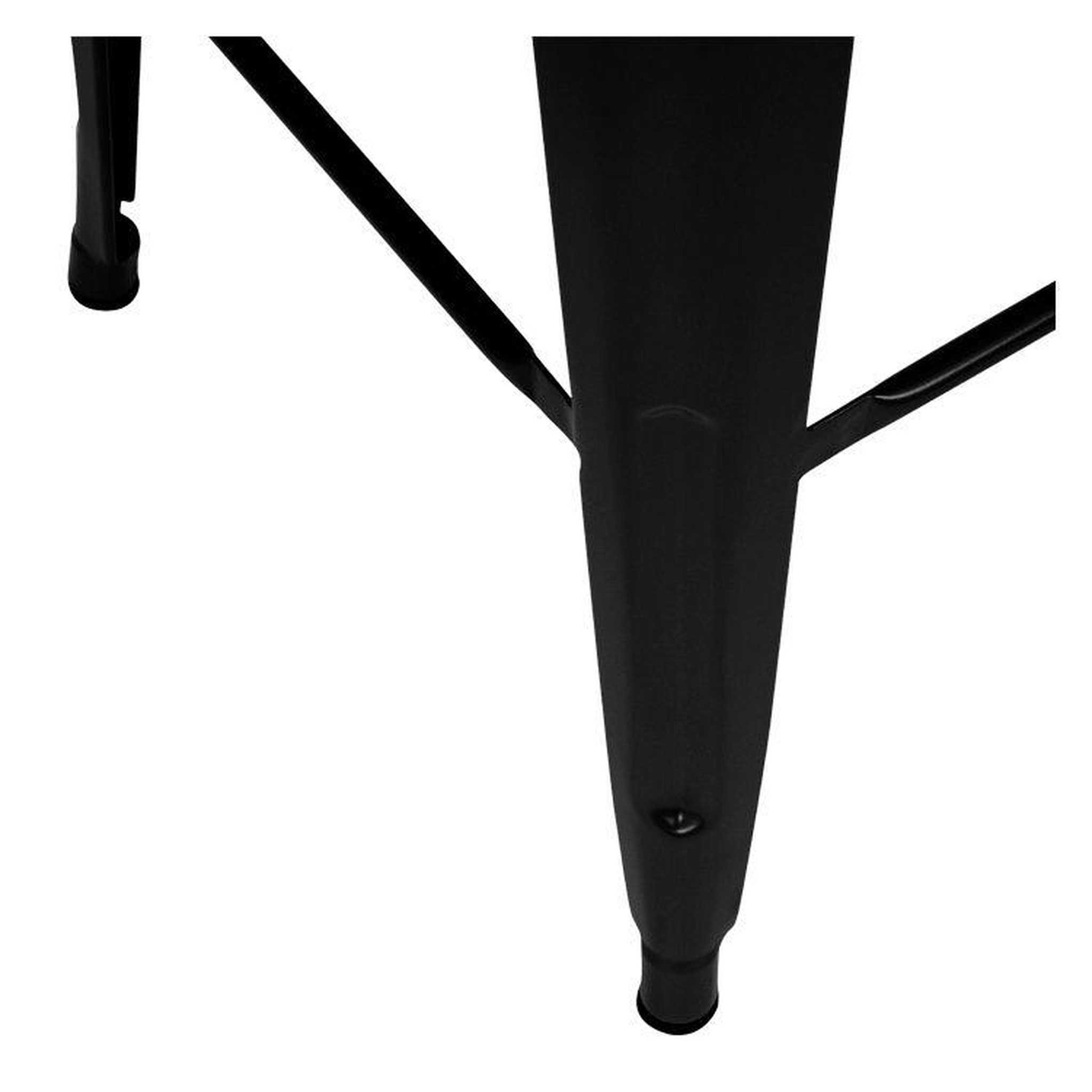 Voir la diapositive 3 : MAISON PAVANE Lot de 2 tabourets pour îlot central 66 cm en métal noir mat-indus