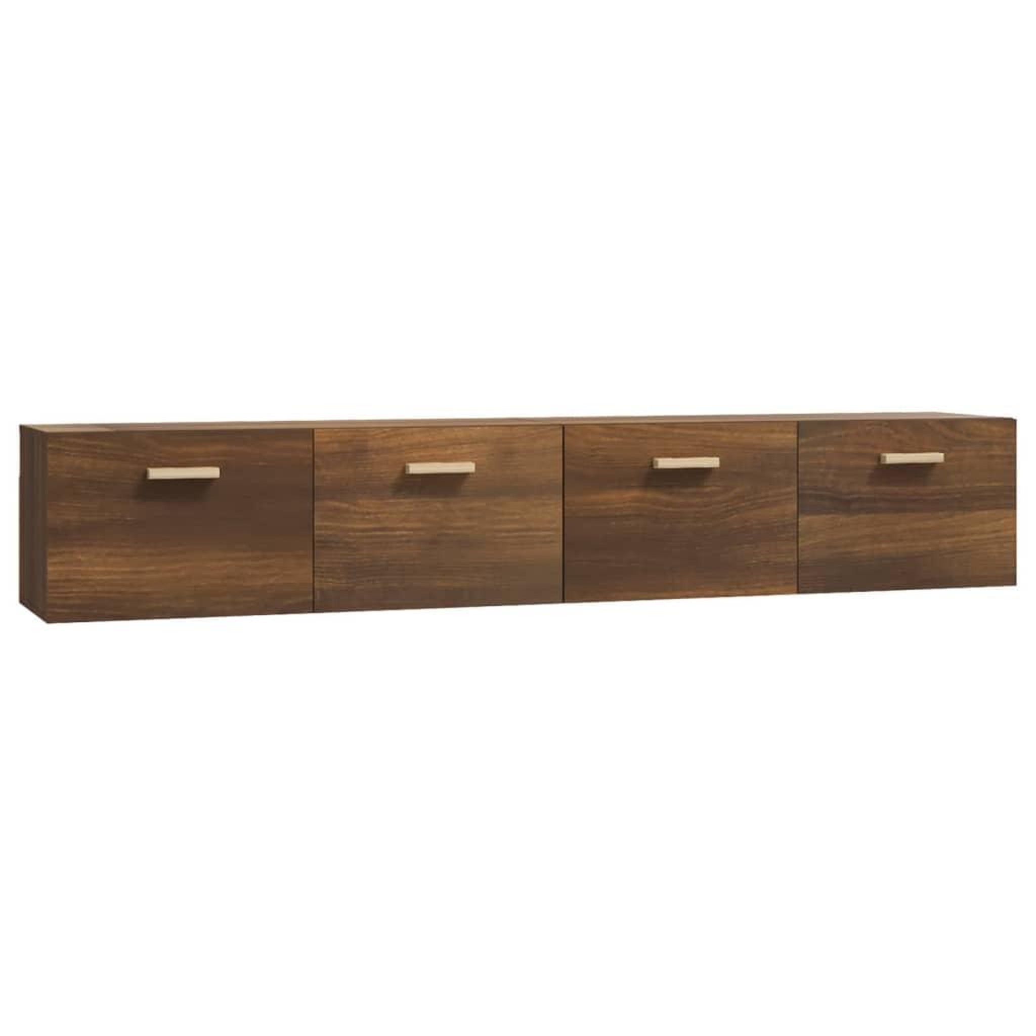Voir la diapositive 2 : VIDAXL Armoires murales 2 pcs Chene marron 100x36,5x35 cm
