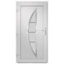 Voir la diapositive 5 : VIDAXL Porte d'entree Blanc 88x200 cm PVC