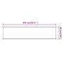 Voir la diapositive 6 : VIDAXL Auvent vertical Terre cuite 60x420 cm Tissu oxford