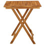 Voir la diapositive 3 : VIDAXL Table pliable de jardin 70x70x75 cm Bois d'acacia massif